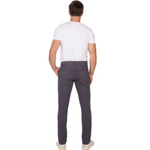 Scaraboto Men's Tailored Formal Pants, Slim-Fit Chino, Various Colors, Premium Line - Xám - Xem 5