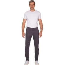 Scaraboto Men's Tailored Formal Pants, Slim-Fit Chino, Various Colors, Premium Line - Xám - Xem 3