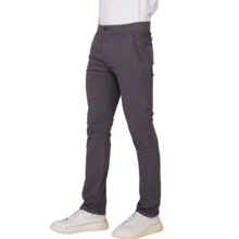 Scaraboto Men's Tailored Formal Pants, Slim-Fit Chino, Various Colors, Premium Line - Xám - Xem 8