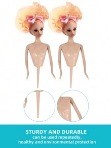 1 件塑料娃娃半身蛋糕装饰品适用于烘焙、派对和生日用品、圣诞节