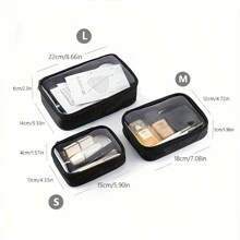 Transparent Mesh Makeup Bag, Waterproof, Large Capacity, Travel Cosmetic Organizer Pouch For Women Cosmetic Bag Makeup Storage Makeup Organizer Travel Accessories Brush Bag Make Up Container Travel Stuff Travel Essentials Ladies Accessories Travelling Stuff College Vacation Cruise Summer Holiday Essentials Women Wash Bag Toiletries Bag Handbag Storage