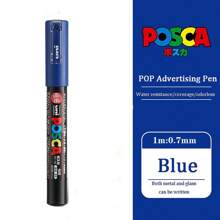 UNI PC-1M PC-3M Feutre Acrylique Marker Pen Poster Graffiti Marker Advertising Pen Waterproof Student Office Supplies Painting Art Pens Back To School