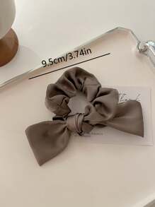 1pc/3pcs Satin Bow Knot Hair Scrunchies, Elegant Flower Hair Ties For Women, Suitable For Girls Daily Use, Casual & Cute Hairstyle Scrunchy Hair Ties Ponytail Head Accessories