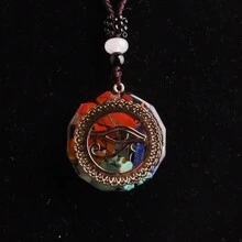 1 件 Sri Yantra Energy Orgonite 项链，脉轮 Orgone 吊坠 Aura 珠宝，男女通用 - 奧根項鍊 - 查看 16