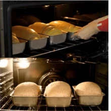 1 Kit Jogo Conjunto De 4 Forma De Pão Gelo Bolo Tamanho 2 de 27 cm Alumínio Polido IF 35