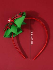 3 件装女童圣诞蝴蝶结发带，布艺圣诞树圣诞老人配饰头带，适合幼儿，时尚儿童发饰派对礼物 - 彩色 - 查看 10