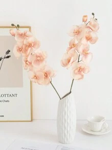 1 peça de flores artificiais de orquídea borboleta, buquês de seda, plantas falsas, decoração de quarto, decoração de outono, centro de mesa, presentes para o Dia dos Namorados, decorações para festas de aniversário, cestas de flores para casamento, noiva segurando flores, móveis para casa, salas de jantar, quartos, peitoris de janela, vasos, decorações, decorações de ano novo, jardins ao ar livre, início da temporada escolar, dia dos namorados, presente - Multicolorido - Ver 28