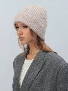 1 szt./zestaw: szalik i czapka dzianinowa w stylu vintage, w kolorowe gradienty, ciepły i wiatroszczelny, idealny na zewnątrz, do codziennych dojazdów, jesień/zima