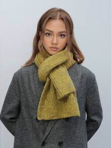 1 szt./zestaw: szalik i czapka dzianinowa w stylu vintage, w kolorowe gradienty, ciepły i wiatroszczelny, idealny na zewnątrz, do codziennych dojazdów, jesień/zima