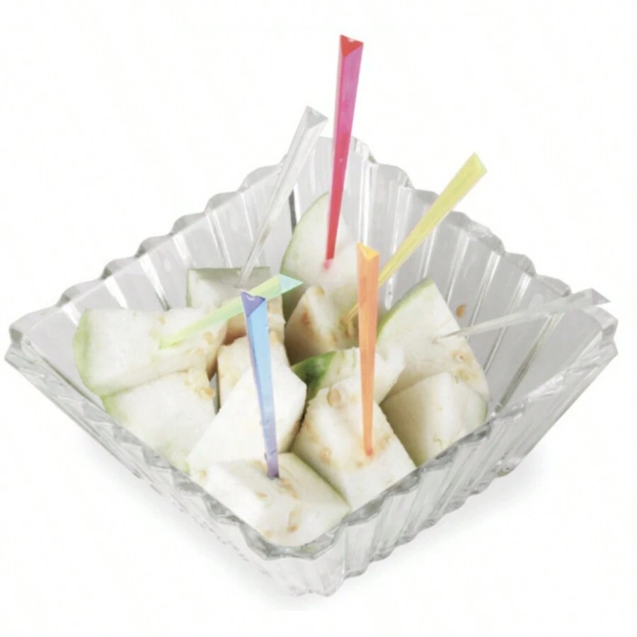 500 chiếc nĩa hình tam giác hình nón nhiều màu sắc dùng một lần bằng nhựa xiên trái cây dùng làm bánh ngọt nĩa cắm trái cây nĩa hình tam giác - Nhiều màu - Xem 1