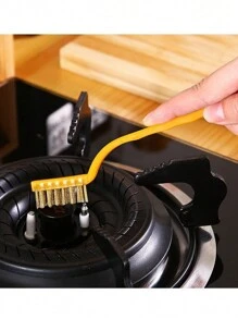 Conjunto De 3 Cepillos De Limpieza Para Cocina De Gas, Cepillo Para La Limpieza De Aceite De Cocina, Cepillo Pequeño De Alambre De Acero Para Cocina De Gas Y Campana