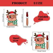 1Pc Christmas Santa Claus Waving Sticker Car Rear Wiper Decal Windshield Wiper Decal Tags Rear Wiper Stickers Cute Auto Accessories - Multicolor - View 11