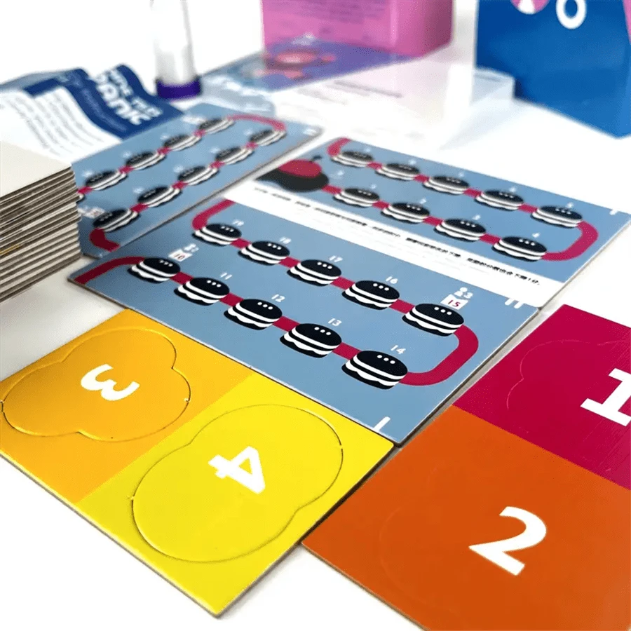 Nine Tiles Panic Competitive TileLaying Board Game, Cardboard