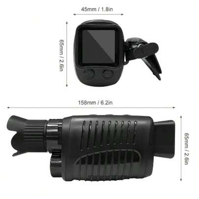 1080P 高清夜视单筒望远镜，5 倍数码变焦，300 米范围狩猎双筒望远镜