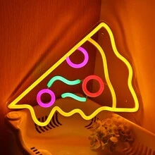 1PC 5V USB Easter/Summer Gifts Handmade Neon Lucky Ball Potion Keg Pumpkin King Tombstone/Gravestone Round Rock Music Circle Fitness Logo With Round Circle GYM Dumbbell With Hand Creative Game Room With Earphone Shape Wall