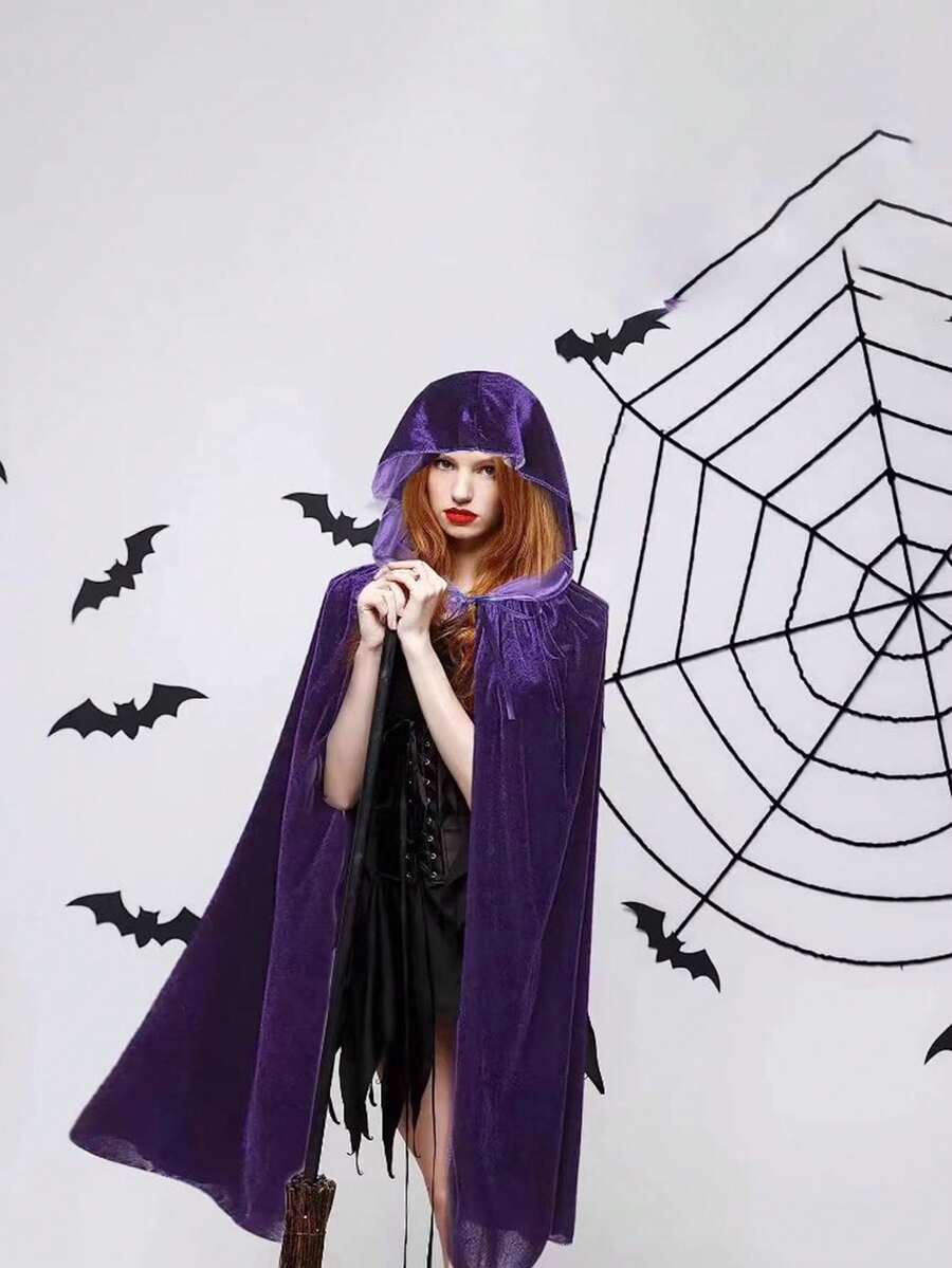 1pc Little Red Riding Hood Cosplay Costume Castle Queen Cape Fairy Tale Cosplay Costume - Multicolor - View 1