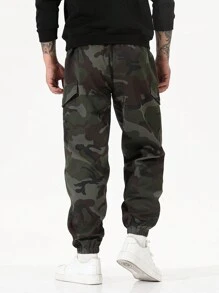 New Thick Velvet Loose Casual Fashion Camouflage Cargo Pants For Men