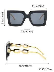 8pcs Y2K Square Cute Unisex Vintage Sport Eyeglasses, Summer Fashion Eyewear Beach Accessories For Women Glasses Shades For Summer Beach Vacation,Outdoor,Travel