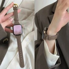 1件 PU 手錶錶帶環，相容於 女款錶帶 38mm 40mm 41mm 42mm 44mm 45mm 46mm 49mm Series 11/10/9/8/7/6/5/4/3/2/1 SE Ultra - Grayish Brown - 查看 6