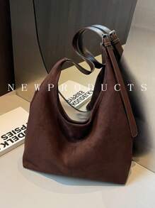 1 件 FEISTURE 女士绒面革大容量腋下包斜挎包（带小袋），适合女孩、女士、大学生、年轻专业人士和办公室工作人员，非常适合工作、商务、通勤、学校、新款流浪包、新款秋冬女包、最佳秋季钱包、女士最新时尚绒面革包，与秋季服装完美搭配女士秋季服装