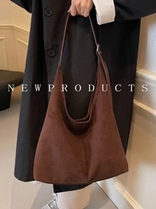 1 件 FEISTURE 女士绒面革大容量腋下包斜挎包（带小袋），适合女孩、女士、大学生、年轻专业人士和办公室工作人员，非常适合工作、商务、通勤、学校、新款流浪包、新款秋冬女包、最佳秋季钱包、女士最新时尚绒面革包，与秋季服装完美搭配女士秋季服装