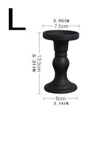 1 peça porta-velas de vidro preto fosco vintage multifuncional, item de decoração de mesa de jantar, castiçal de aroma, castiçal de coluna romana, decoração de quarto,