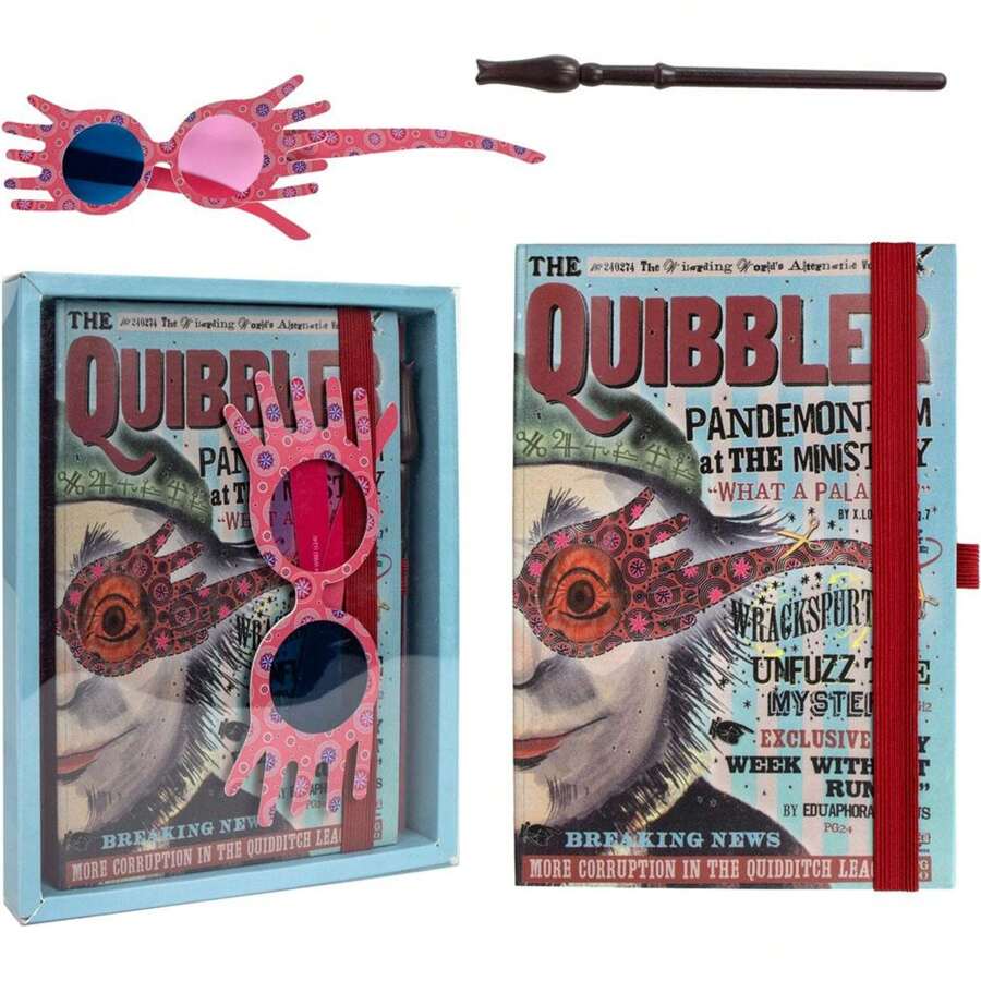 Set De Papelería Harry Potter Luna Lovegood Licencia Oficial Kit de Escritorio Premium - Set Papelería Perfecto para Escuela - Multicolor - Ver 1