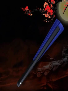 1 件功夫舞蹈扇，纯色方形折扇 - 经典款式功夫扇，适合太极、中国舞和武术 - 彩色 - 查看 4