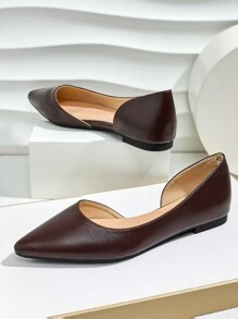 Fall/Winter New Fashion Pointed Toe Flat Slip-On Casual Women Shoes