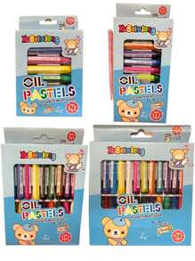 Giz Pastel Oleoso Com 8/12/18/24 Cores Pentel Lápis de Cera Oil Pastel