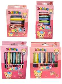 Giz Pastel Oleoso Com 8/12/18/24 Cores Pentel Lápis de Cera Oil Pastel