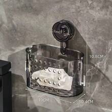 Caja de almacenamiento de toallas faciales de residuos con ventosa, estante montado en la pared para lavabo, estante de almacenamiento de toallas faciales, cesta colgante para el baño - Multicolor - Ver 11