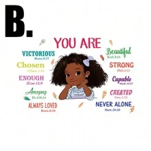 Decal dán tường cô gái, phim hoạt hình Châu Âu và Mỹ cô gái nhỏ bướm trích dẫn dán tường tranh tường tự làm bóc ra và dán tường nghệ thuật trang trí nhà hình nền cho phòng ngủ phòng khách TV ghế sofa trang trí tiệc mừng em bé trang trí gia đình quà tặng - Nhiều màu - Xem 7