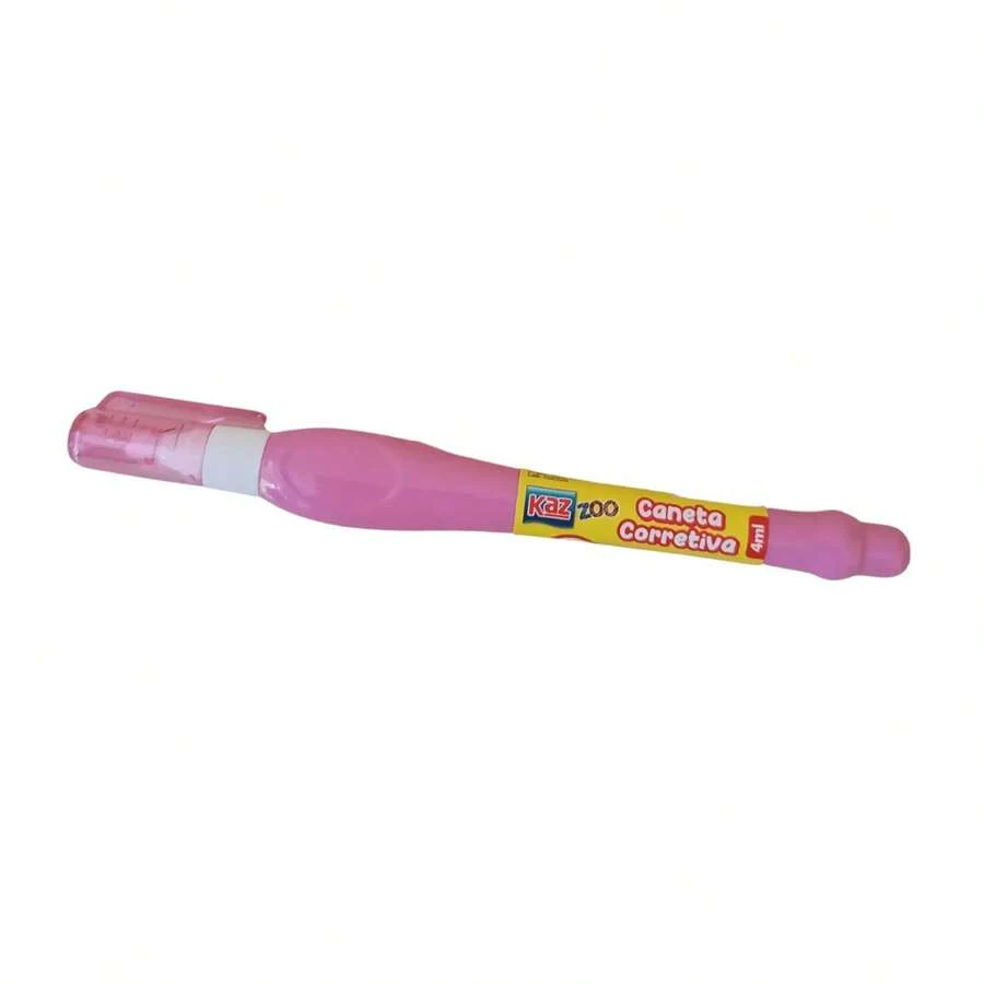 TRS Caneta Corretiva 4ml Escolar 0.7mm Branco - Rosa Bebê - Visão 1