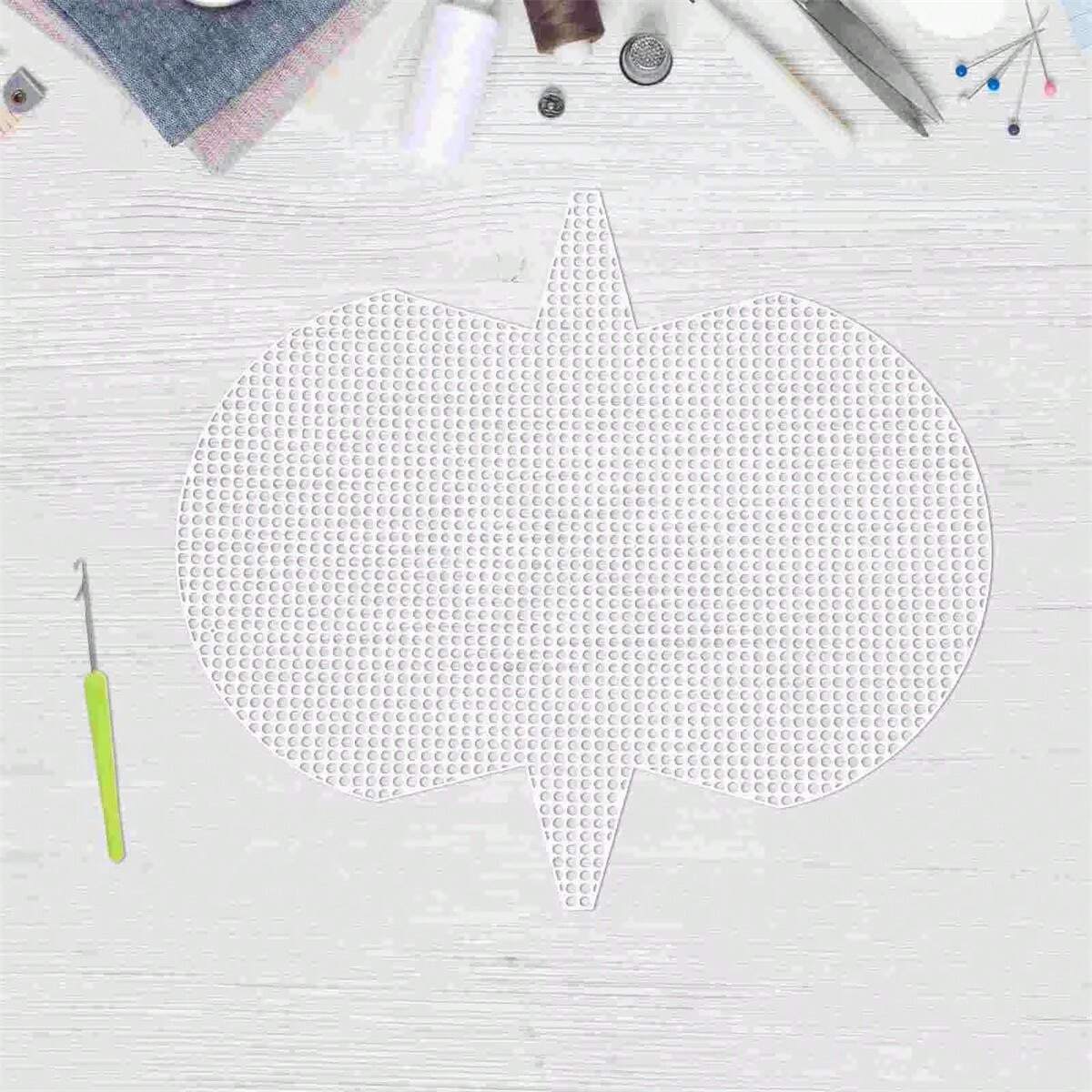 4 Pcs Cross Stitch Grid Board Mesh Plastic Canvas Kit Bag Making DIY