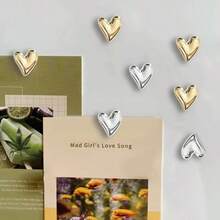 5/10 piezas Imanes de nevera con forma de corazón, pegatinas de refrigerador de 20 mm, imanes pequeños y lindos para nevera, oficina, pizarra blanca, taquilla, magnéticos