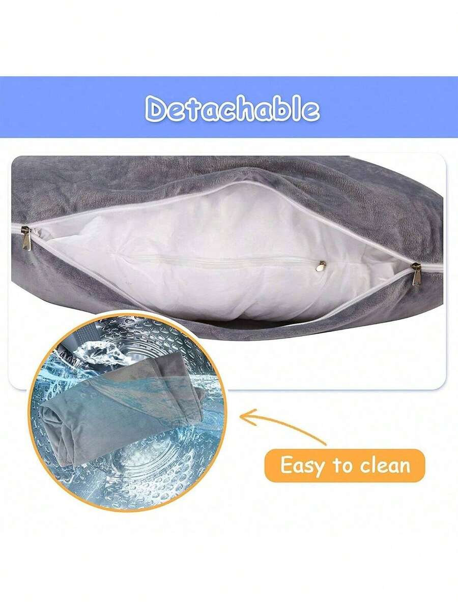 Pregnancy Pillow JShaped Full Body Maternity Machine Washable Cover