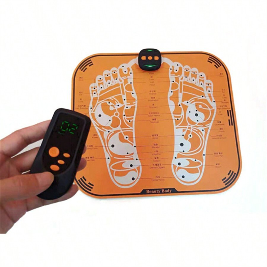 Home Wireless Remote Control EMS Foot Massage Pad Blood Circulation