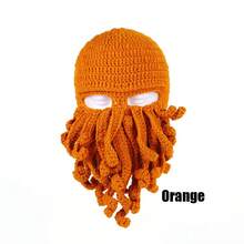 Mũ cướp biển Balaclava trượt tuyết, Mũ mùa đông cho nam nữ, Mũ trùm đầu bạch tuộc Cthulhu đan ấm áp, Mặt nạ chống gió thể thao ngoài trời - Nhiều màu - Xem 8