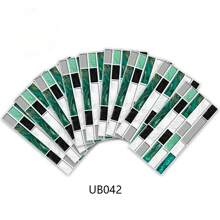 9 peças de adesivos de azulejos de parede de imitação de preto e cinza de 10x20 cm, adesivos de parede de azulejos de cerâmica à prova d'água e resistentes a óleo, adequados para decoração de parede em quartos, salas de estar, cozinhas, banheiros e sanitários