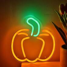 1PC 5V USB Easter/Summer Gifts Handmade Neon Lucky Ball Potion Keg Pumpkin King Tombstone/Gravestone Round Rock Music Circle Fitness Logo With Round Circle GYM Dumbbell With Hand Creative Game Room With Earphone Shape Wall