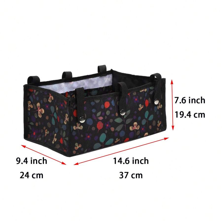 1pc Large Size 4Wheel Walker Bag, High Quality PU Waterproof Oxford