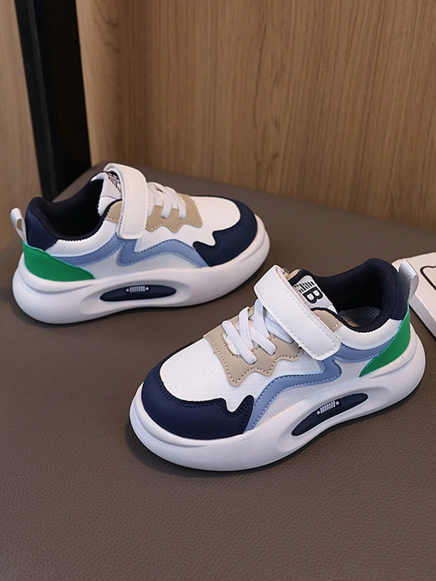1 Pair Girls Hook And Loop Casual Sports Shoes, New Autumn Children Leather Shoes, For Mid-Large Size Kids