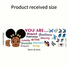 Decal dán tường cô gái, phim hoạt hình Châu Âu và Mỹ cô gái nhỏ bướm trích dẫn dán tường tranh tường tự làm bóc ra và dán tường nghệ thuật trang trí nhà hình nền cho phòng ngủ phòng khách TV ghế sofa trang trí tiệc mừng em bé trang trí gia đình quà tặng - Nhiều màu - Xem 5