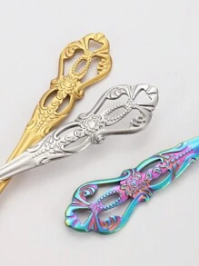 5/20/30pcs Gold Stainless Steel Vintage Cutlery Set, Suitable For Restaurant, Hotel, Wedding, Holiday Gift Christmas Gift - Silver - View 6