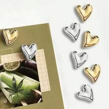 5/10 piezas Imanes de nevera con forma de corazón, pegatinas de refrigerador de 20 mm, imanes pequeños y lindos para nevera, oficina, pizarra blanca, taquilla, magnéticos