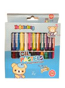 Giz Pastel Oleoso Com 8/12/18/24 Cores Pentel Lápis de Cera Oil Pastel