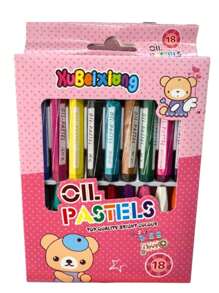 Giz Pastel Oleoso Com 8/12/18/24 Cores Pentel Lápis de Cera Oil Pastel