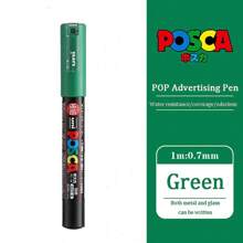 UNI PC-1M PC-3M Feutre Acrylique Marker Pen Poster Graffiti Marker Advertising Pen Waterproof Student Office Supplies Painting Art Pens Back To School