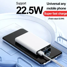 10000mAh Power Bank Pack Fast Charger 2 USB External Battery For Mobile Phone UK - White - View 1